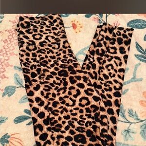 Amazon Women's Leopard Print Leggings - Black & Brown